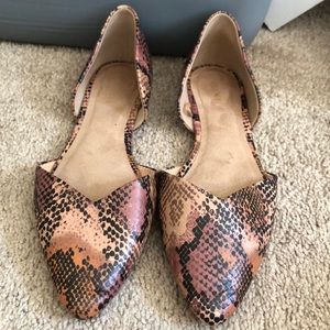 Old Navy snake skin flats